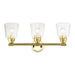Livex Lighting - 16783-02 - Three Light Vanity Sconce - Catania - Polished Brass