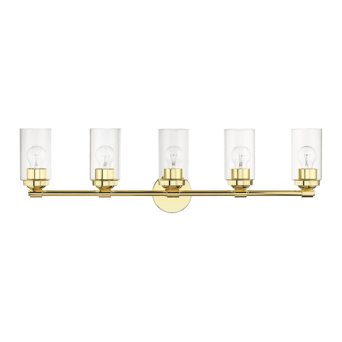 Livex Lighting - 18085-02 - Five Light Vanity Sconce - Whittier - Polished Brass