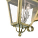Livex Lighting - 27372-01 - Two Light Outdoor Wall Lantern - Adams - Antique Brass with Brushed Nickel