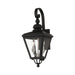 Livex Lighting - 27372-04 - Two Light Outdoor Wall Lantern - Adams - Black with Brushed Nickel