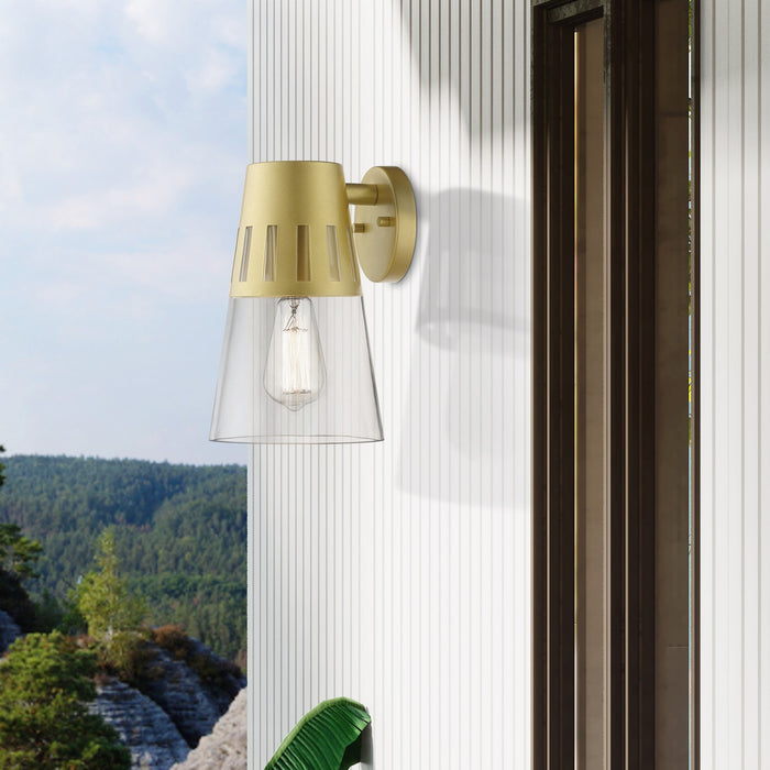 Livex Lighting - 27972-33 - One Light Outdoor Wall Lantern - Covington - Soft Gold