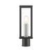 Livex Lighting - 28034-04 - One Light Outdoor Post Top Lantern - Gaffney - Black with Brushed Nickel