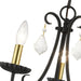 Livex Lighting - 40873-04 - Three Light Mini Chandelier - Daphne - Black with Antique Brass
