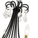 Livex Lighting - 40878-04 - Eight Light Chandelier - Daphne - Black with Antique Brass