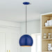Livex Lighting - 41181-37 - One Light Pendant - Piedmont - Shiny Cobalt Blue with Polished Chrome