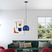 Livex Lighting - 41181-37 - One Light Pendant - Piedmont - Shiny Cobalt Blue with Polished Chrome