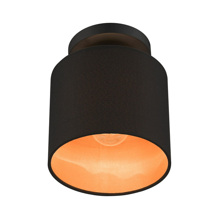 Livex Lighting - 45084-04 - One Light Semi-Flush Mount - Sentosa - Black