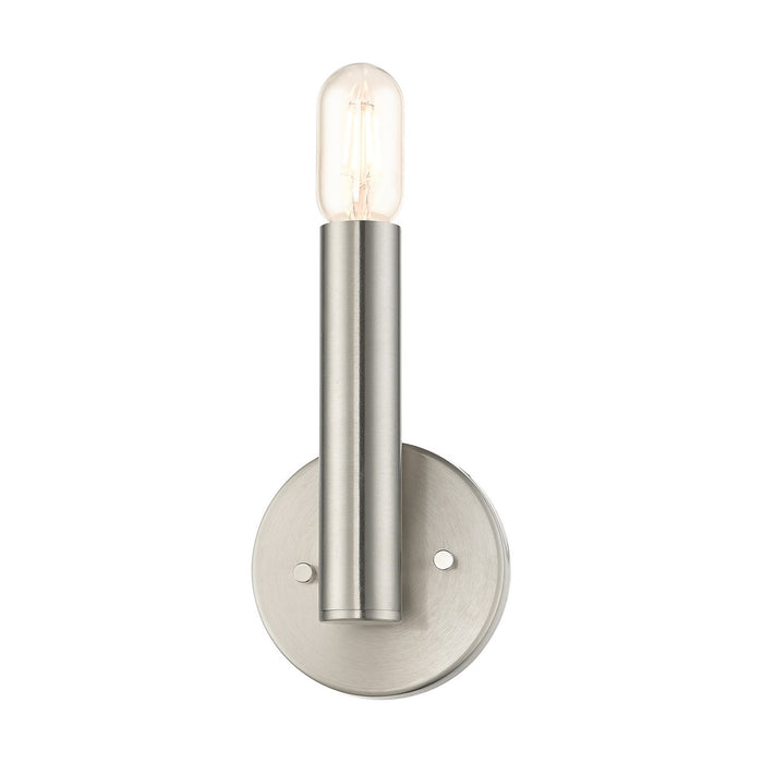 Livex Lighting - 51131-91 - One Light Wall Sconce - Copenhagen - Brushed Nickel