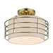 Livex Lighting - 55117-01 - One Light Semi-Flush Mount - Blanchard - Antique Brass