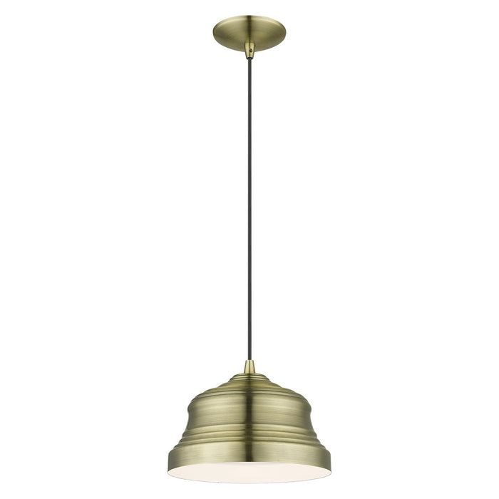 Livex Lighting - 55902-01 - One Light Pendant - Endicott - Antique Brass