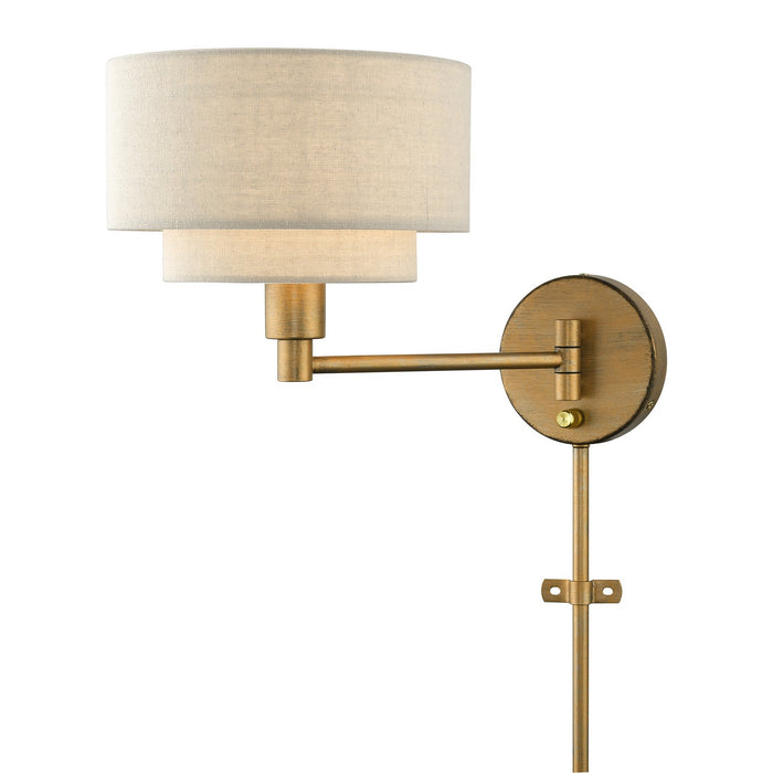Livex Lighting - 58880-48 - One Light Swing Arm Wall Lamp - Bellingham - Antique Gold Leaf