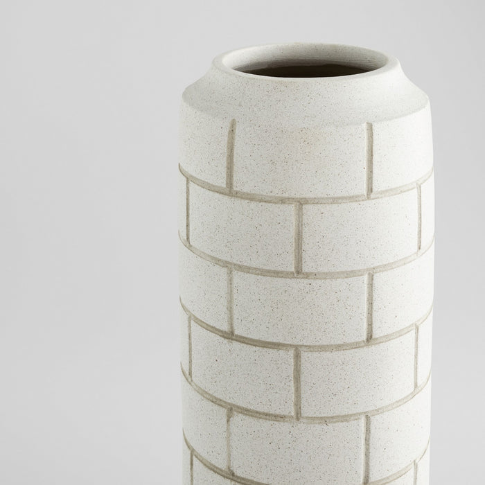 Cyan - 11554 - Vase - Matte Grey Speckle