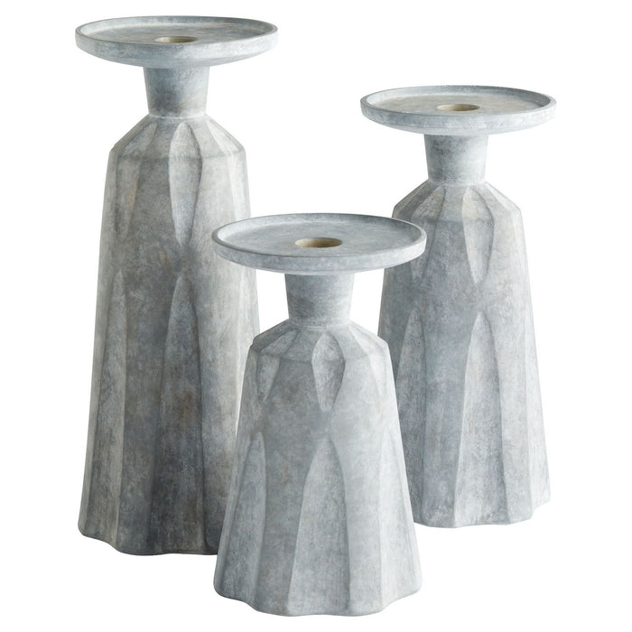 Cyan - 11564 - Candle Holder - Tapered Grey