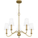 Quoizel - BTY5026AB - Five Light Chandelier - Beatty - Aged Brass