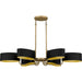 Quoizel - MAD641AB - Six Light Linear Chandelier - Madden - Aged Brass