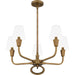 Quoizel - MAO5026WS - Five Light Chandelier - Mallory - Weathered Brass