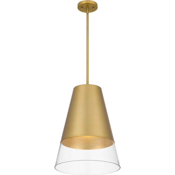Quoizel - PRG1514BRG - One Light Pendant - Peregrine - Brushed Gold