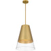 Quoizel - PRG1514BRG - One Light Pendant - Peregrine - Brushed Gold
