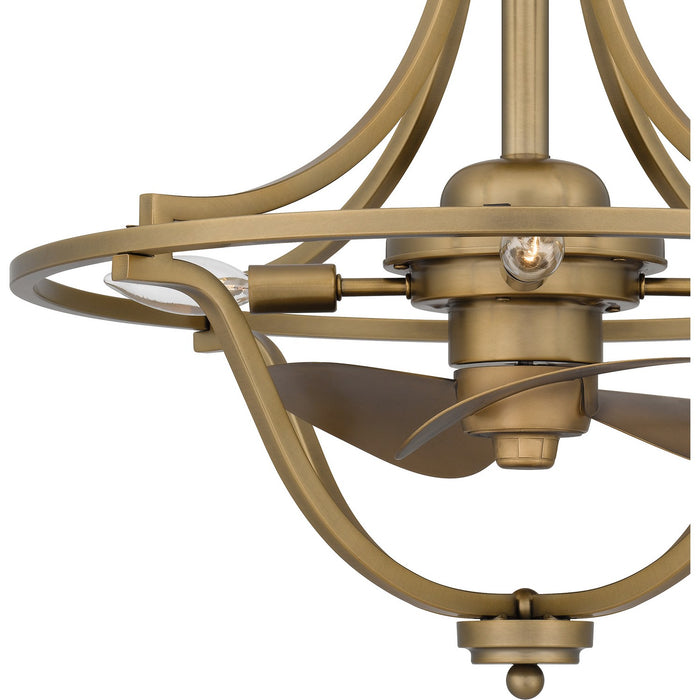 Quoizel - QFA6156WS - Ceiling Fan - Harvel - Weathered Brass