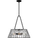 Quoizel - QP6176MBK - Four Light Pendant - Rainier - Matte Black