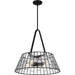 Quoizel - QP6176MBK - Four Light Pendant - Rainier - Matte Black