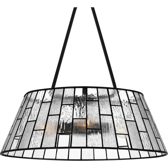 Quoizel - QP6176MBK - Four Light Pendant - Rainier - Matte Black