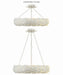 Crystorama - 536-MT_CEILING - Six Light Ceiling Mount - Broche - Matte White