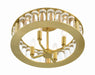 Crystorama - FAR-6000-AG - Four Light Ceiling Mount - Farris - Aged Brass
