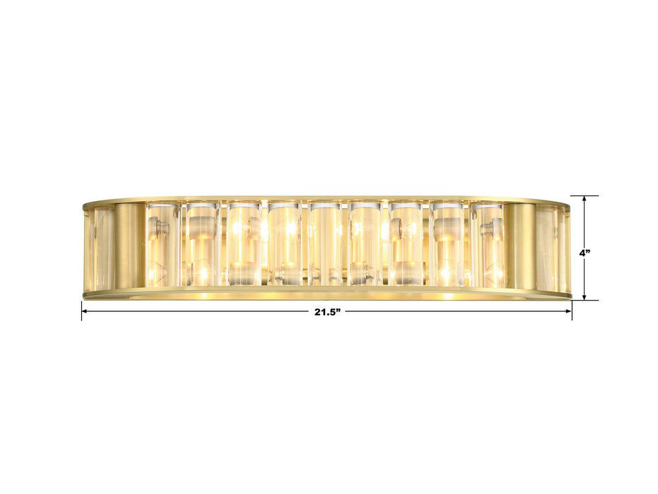 Crystorama - FAR-6005-AG - Four Light Bath - Farris - Aged Brass