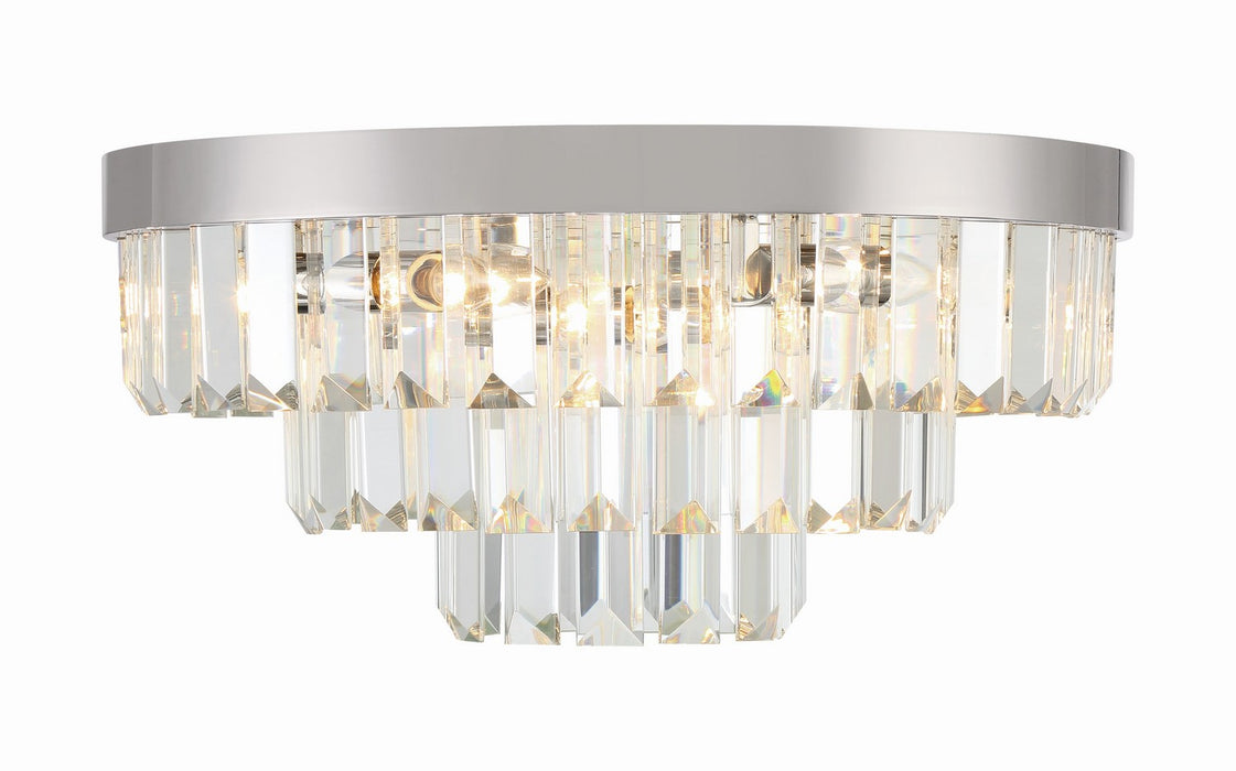 Crystorama - HAY-1403-PN - Eight Light Ceiling Mount - Hayes - Polished Nickel