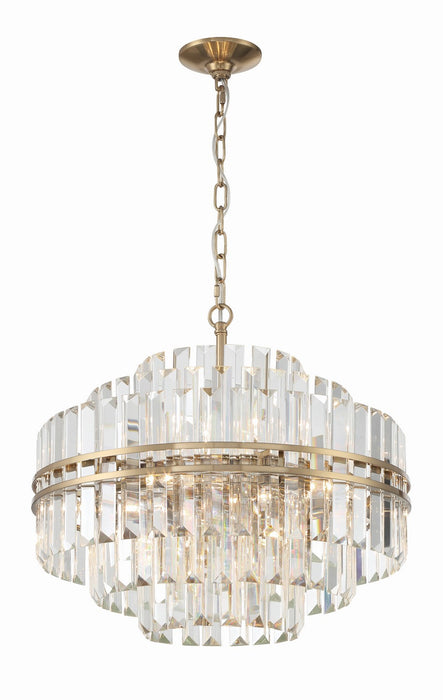 Crystorama - HAY-1405-AG - 12 Light Chandelier - Hayes - Aged Brass