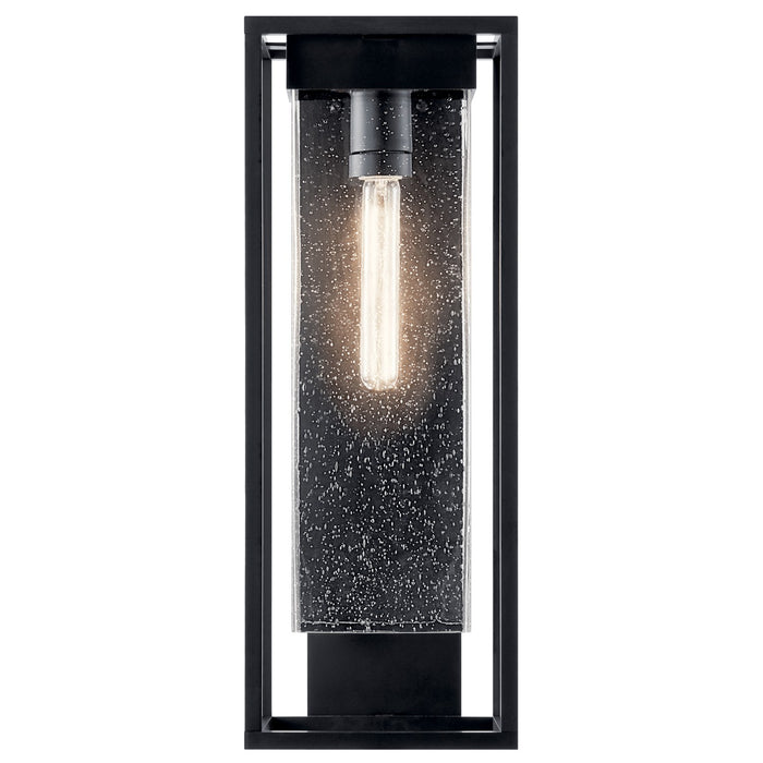Kichler - 59063BSL - One Light Outdoor Wall Mount - Mercer - Black with Silver Highlights