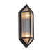 Alora - EW332705BKCR - Two Light Outdoor Wall Lantern - Cairo - Textured Black/Clear Ribbed Glass