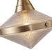 Alora - LP348241VBPG - Two Light Linear Pendant - Willard - Vintage Brass/Clear Prismatic Glass