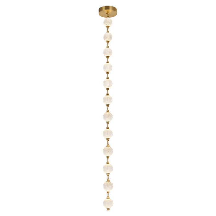 Alora - PD321712NB - LED Pendant - Marni - Natural Brass