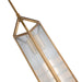 Alora - PD332119VBCR - One Light Pendant - Cairo - Vintage Brass/Clear Ribbed Glass