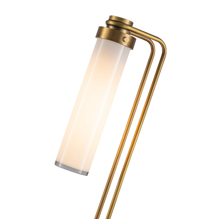 Alora - TL355022VBGO - One Light Table Lamp - Wynwood - Vintage Brass/Glossy Opal Glass