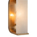 Alora - WV327010VBAR - One Light Wall Sconce - Abbott - Vintage Brass/Alabaster