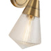 Alora - WV348106VBPG - One Light Wall Sconce - Willard - Vintage Brass/Clear Prismatic Glass