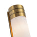 Alora - WV348218VBOP - Two Light Vanity - Willard - Vintage Brass/Matte Opal Glass