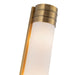 Alora - WV348224VBOP - Three Light Vanity - Willard - Vintage Brass/Matte Opal Glass