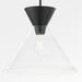 Quorum - 8119-259 - One Light Pendant - Beldar - Matte Black W/ Clear Glass