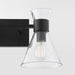 Quorum - 5119-2-259 - Two Light Vanity - Beldar - Matte Black W/ Clear Glass