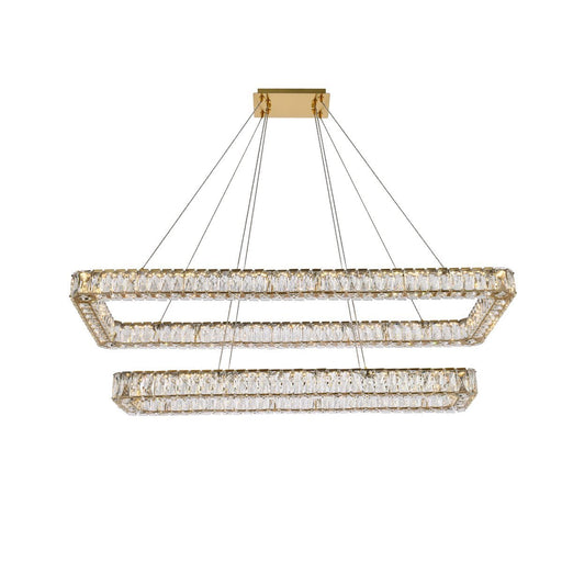 Elegant Lighting - 3504G50L2G - LED Pendant - Monroe - Gold