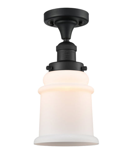 Franklin Restoration LED Semi-Flush Mount Matte Black