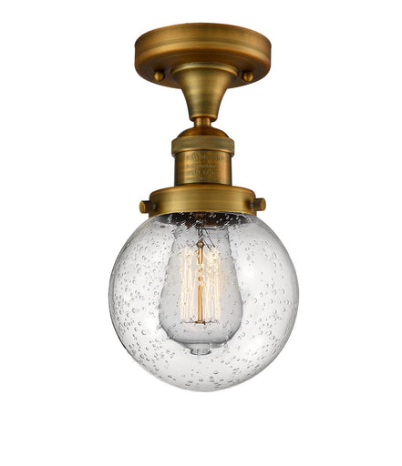 Franklin Restoration LED Semi-Flush Mount Brushed Brass