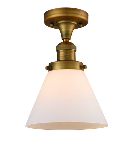 Franklin Restoration LED Semi-Flush Mount Brushed Brass