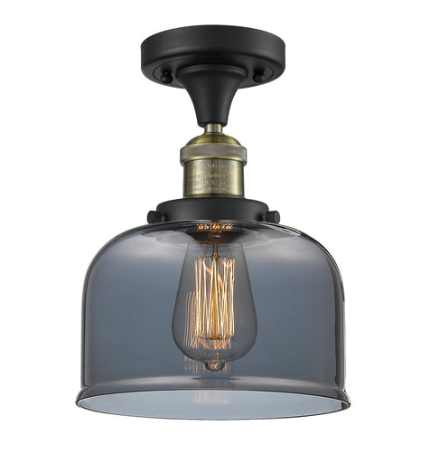 Franklin Restoration LED Semi-Flush Mount Black Antique Brass