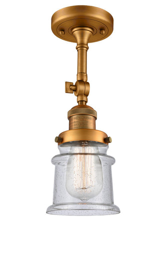 Franklin Restoration LED Semi-Flush Mount Brushed Brass