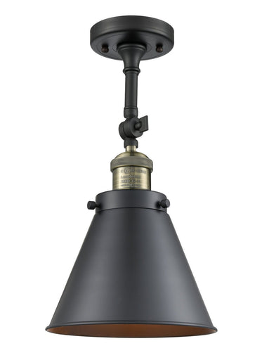 Franklin Restoration LED Semi-Flush Mount Black Antique Brass